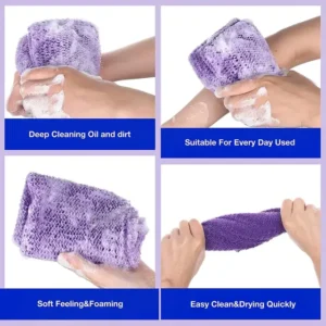 African Net Sponge – African Exfoliating Net – Peach