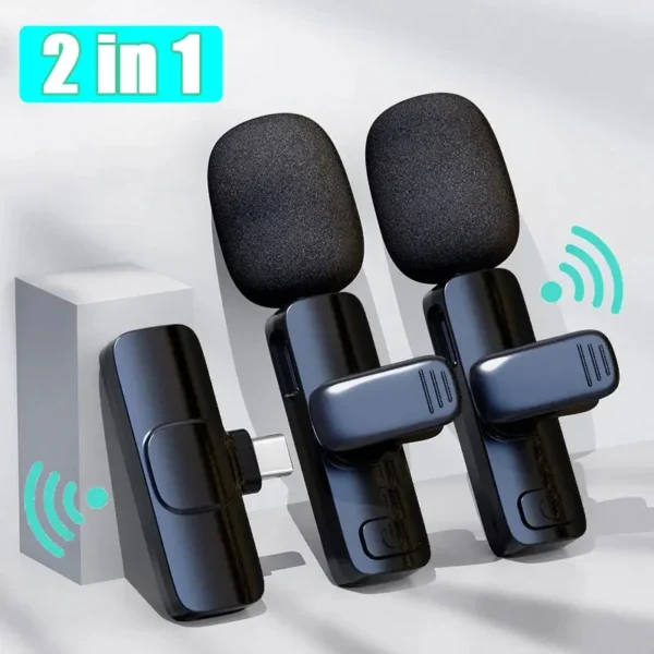 Wireless Lavalier Microphone Mic For Apple iPhone , android &ipad Vlog Live Stream AU