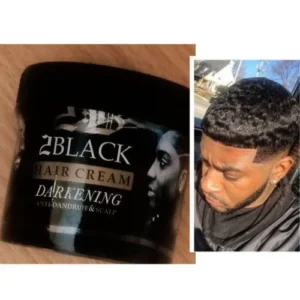 2Black Darkening Hair Cream, Hair Growth, Dandruff. Details